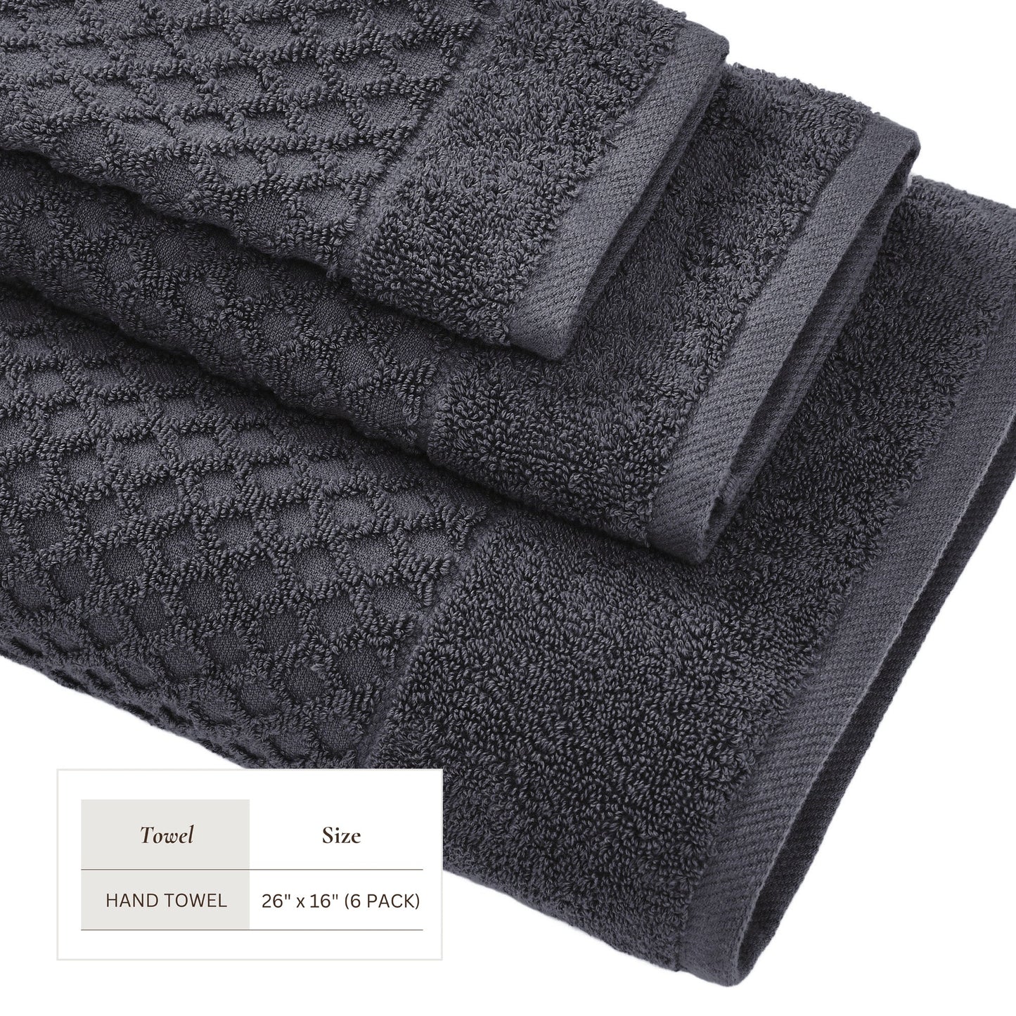 Cotton Diamond Waffle Weave Bath Towel Set Grayson Collection Low Twist Two Ply Towels For Everyday Luxury