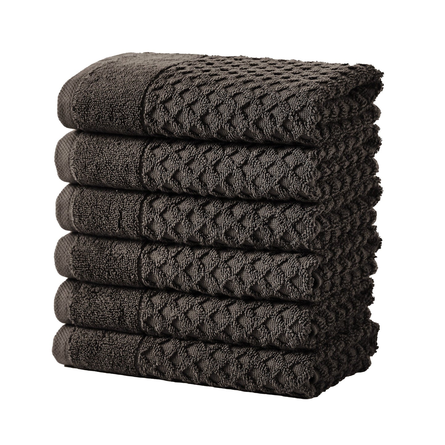 Cotton Diamond Waffle Weave Bath Towel Set Grayson Collection Low Twist Two Ply Towels For Everyday Luxury