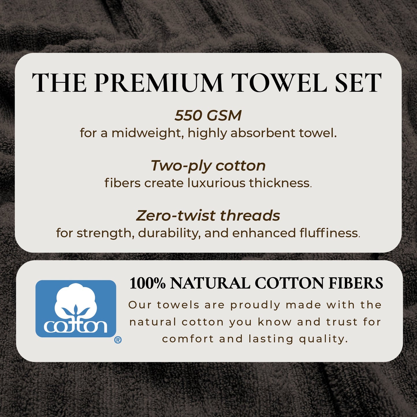 Karina Collection Luxury Cotton Bath Towels With Combed Cotton And Modern Ribbed Texture