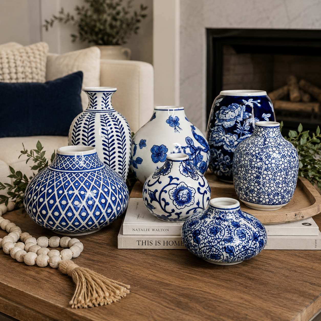 Samira Blue Vases