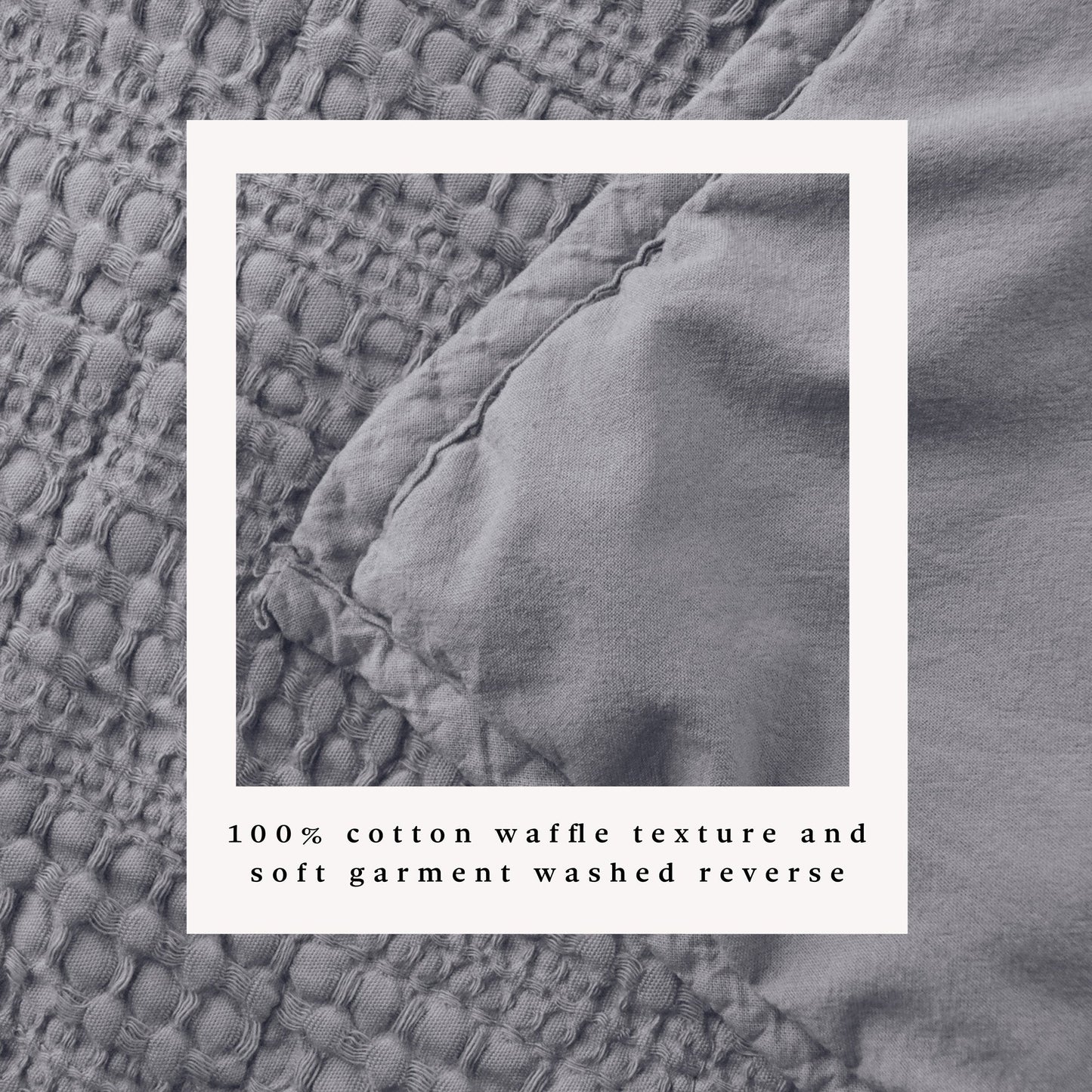 100 Percent Cotton Honeycomb Waffle Quilt Set Garment Washed Genevieve Collection