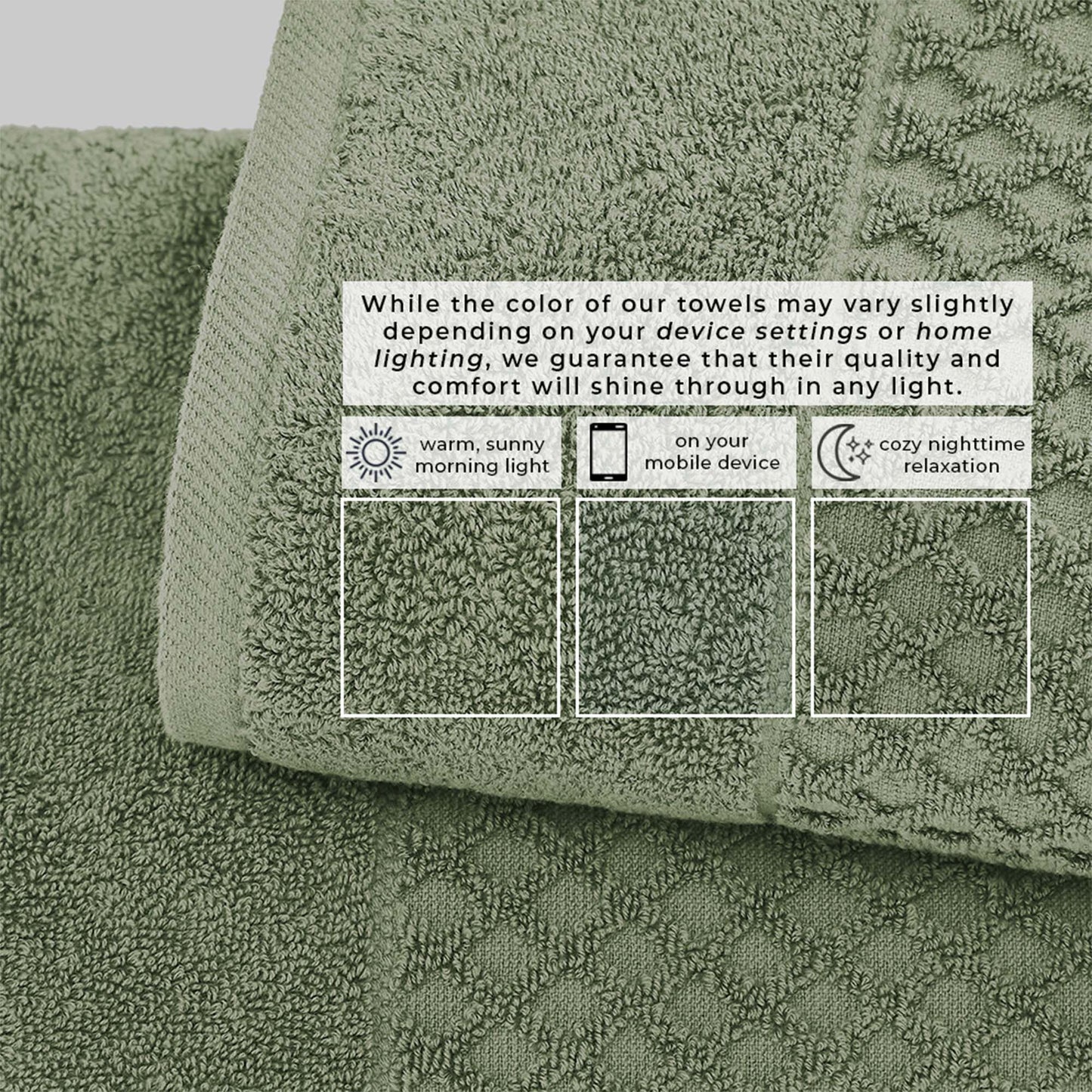 Cotton Diamond Waffle Weave Bath Towel Set Grayson Collection Low Twist Two Ply Towels For Everyday Luxury