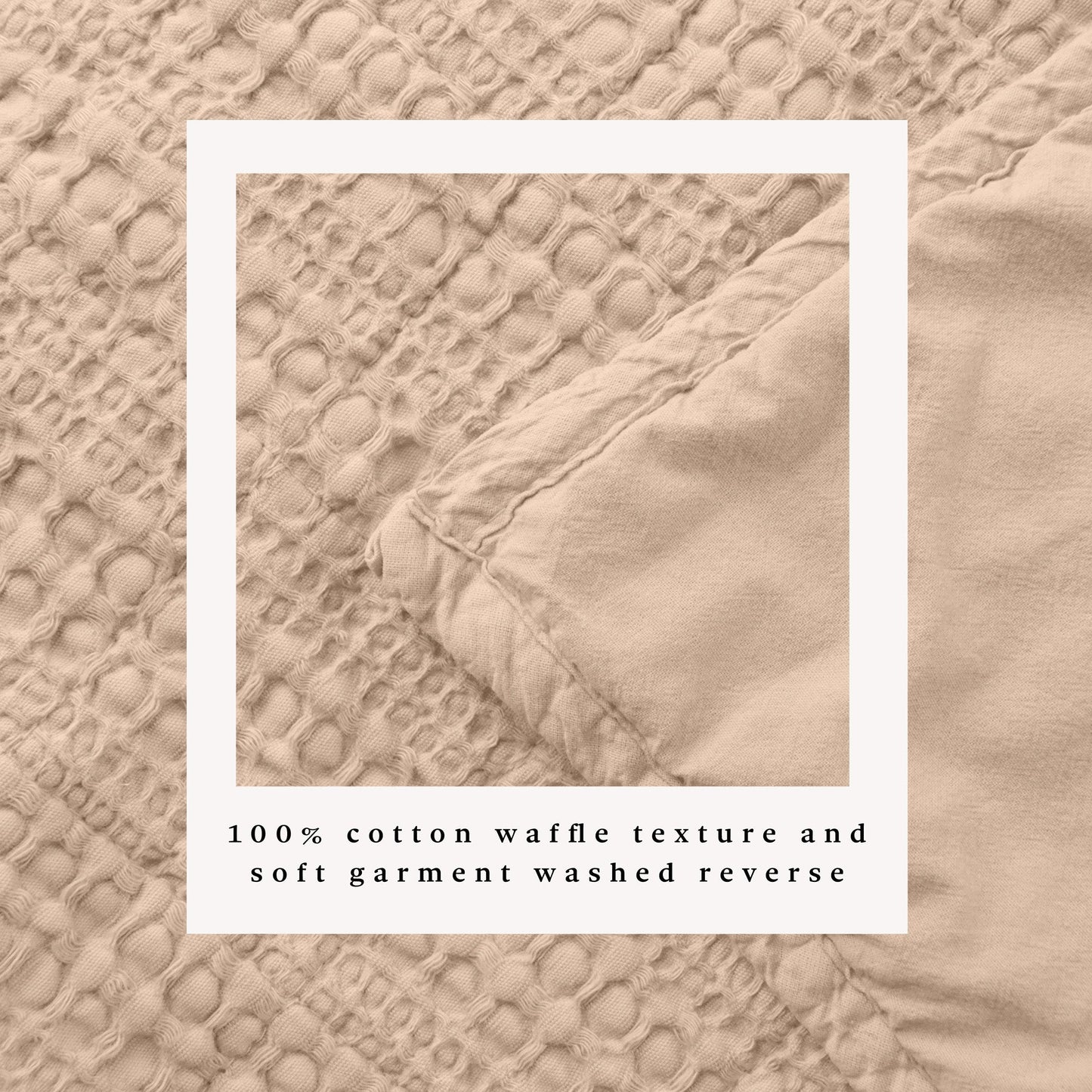 100 Percent Cotton Honeycomb Waffle Quilt Set Garment Washed Genevieve Collection