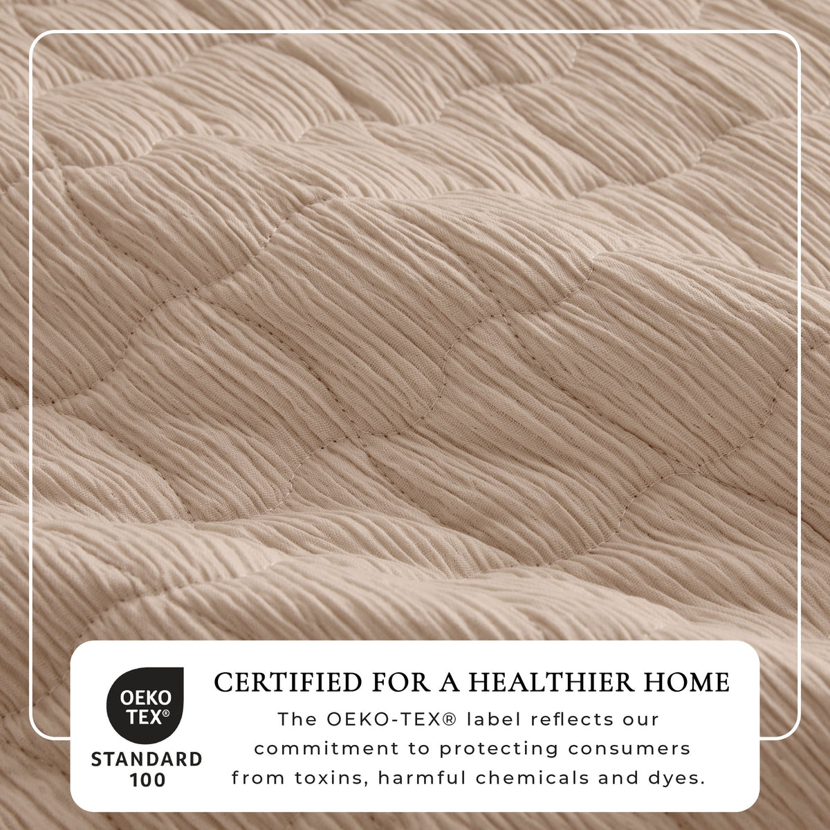 Gauze Quilt Set - Wave Stitch Collection Great Bay Home