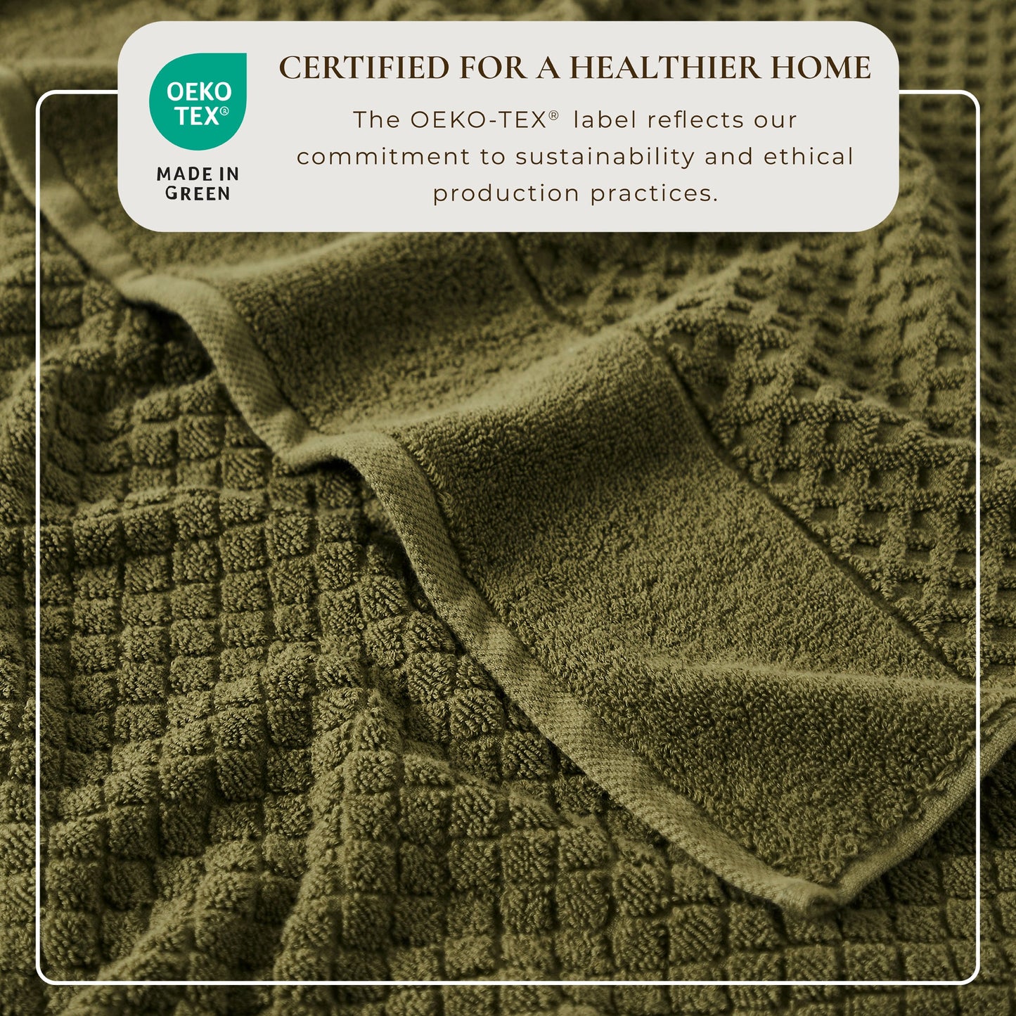 Cotton Diamond Waffle Weave Bath Towel Set Grayson Collection Low Twist Two Ply Towels For Everyday Luxury