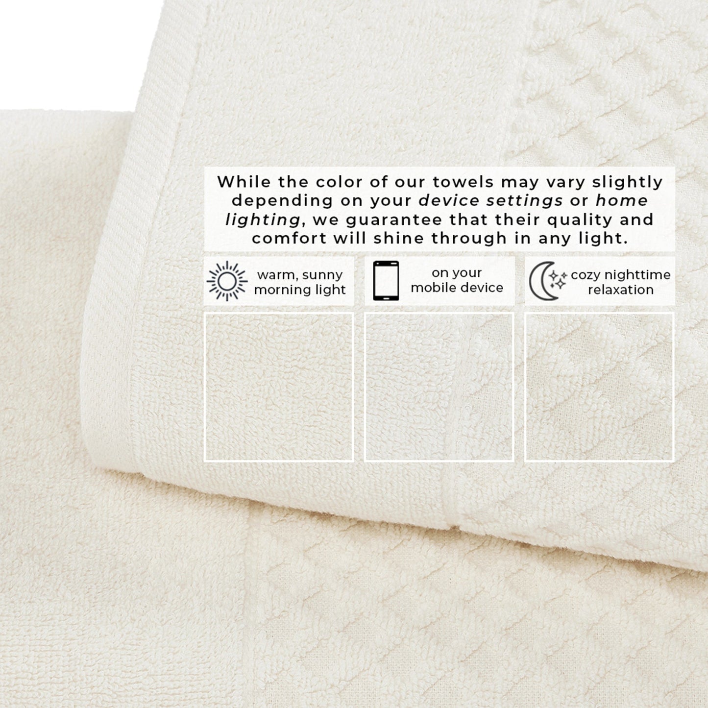 Cotton Diamond Waffle Weave Bath Towel Set Grayson Collection Low Twist Two Ply Towels For Everyday Luxury
