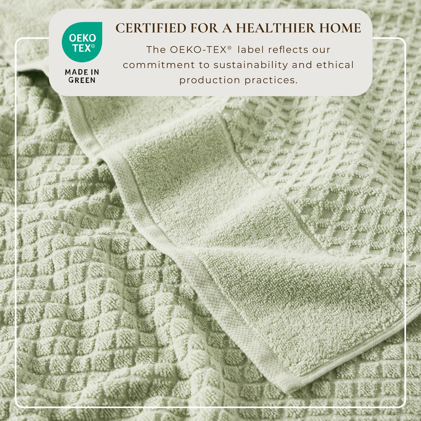 Cotton Diamond Waffle Weave Bath Towel Set Grayson Collection Low Twist Two Ply Towels For Everyday Luxury
