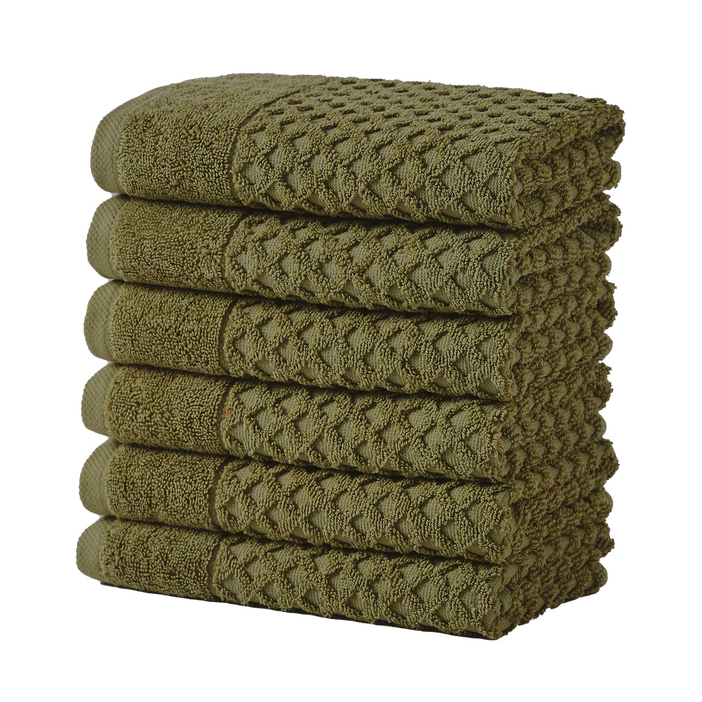 Cotton Diamond Waffle Weave Bath Towel Set Grayson Collection Low Twist Two Ply Towels For Everyday Luxury