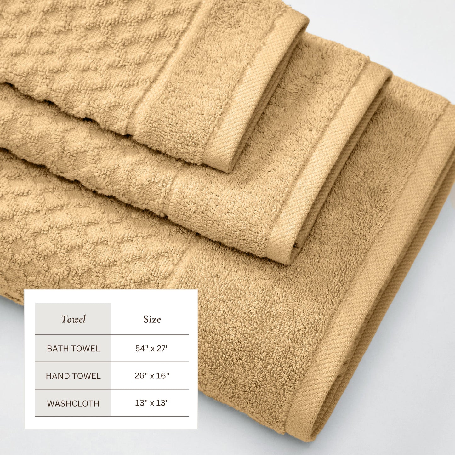 Cotton Diamond Waffle Weave Bath Towel Set Grayson Collection Low Twist Two Ply Towels For Everyday Luxury