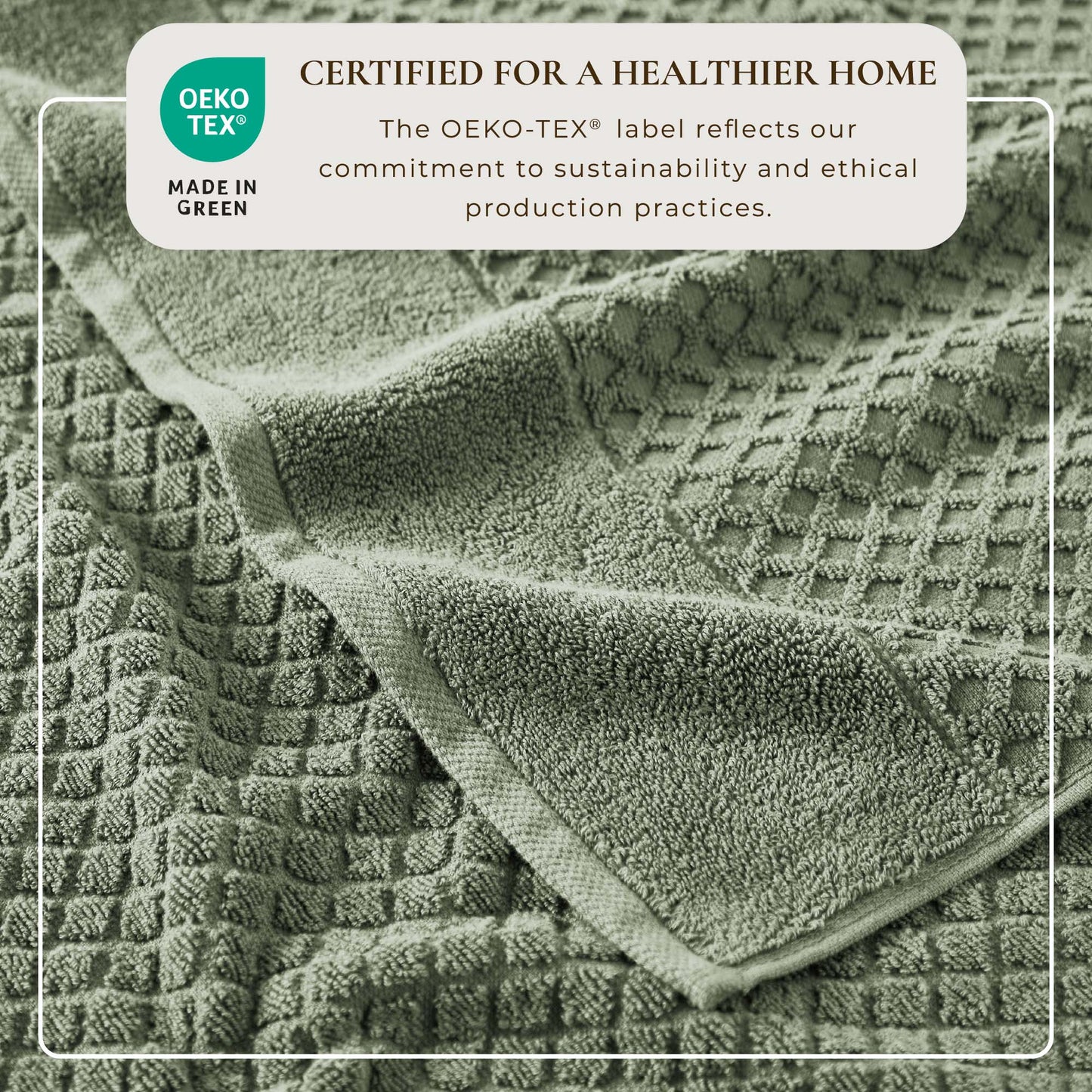 Cotton Diamond Waffle Weave Bath Towel Set Grayson Collection Low Twist Two Ply Towels For Everyday Luxury
