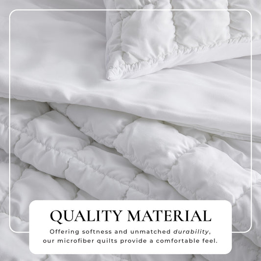 Puff Marshmallow Texture Quilt Set - Marshmallow Collection Great Bay Home