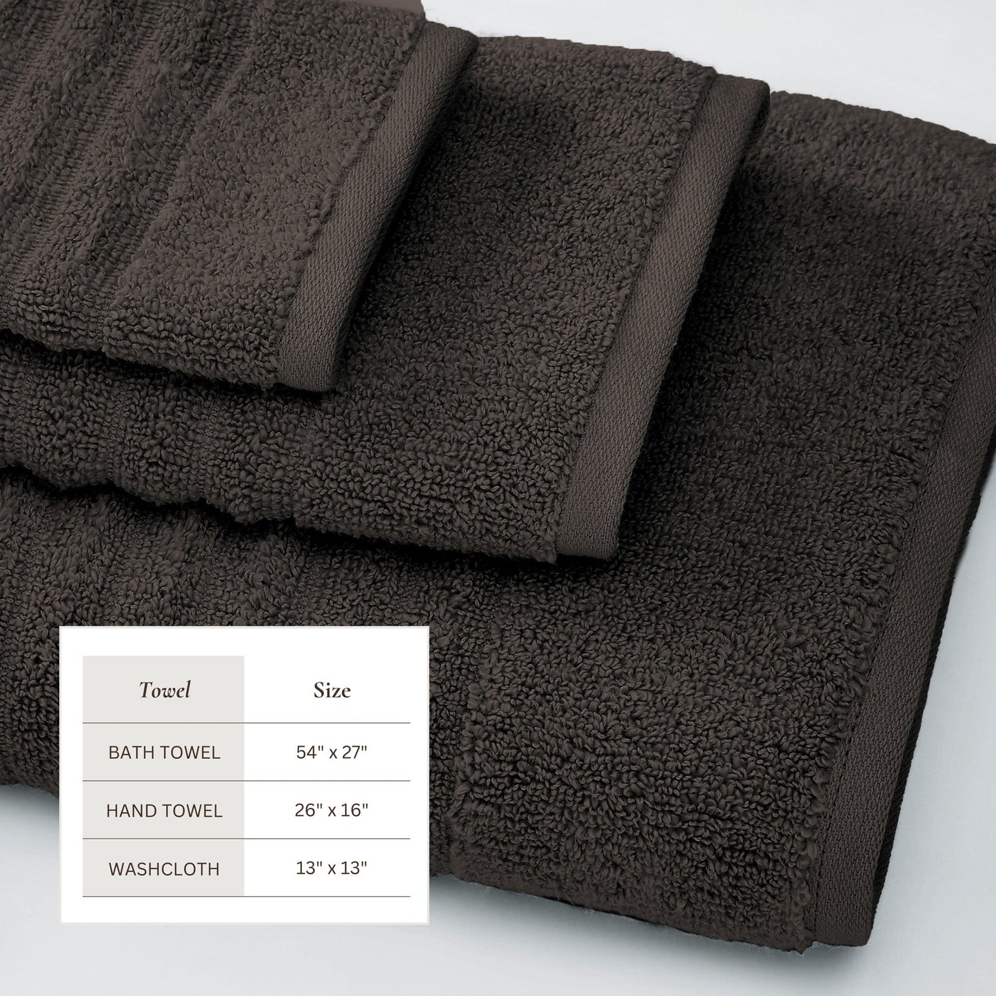 Karina Collection Luxury Cotton Bath Towels With Combed Cotton And Modern Ribbed Texture
