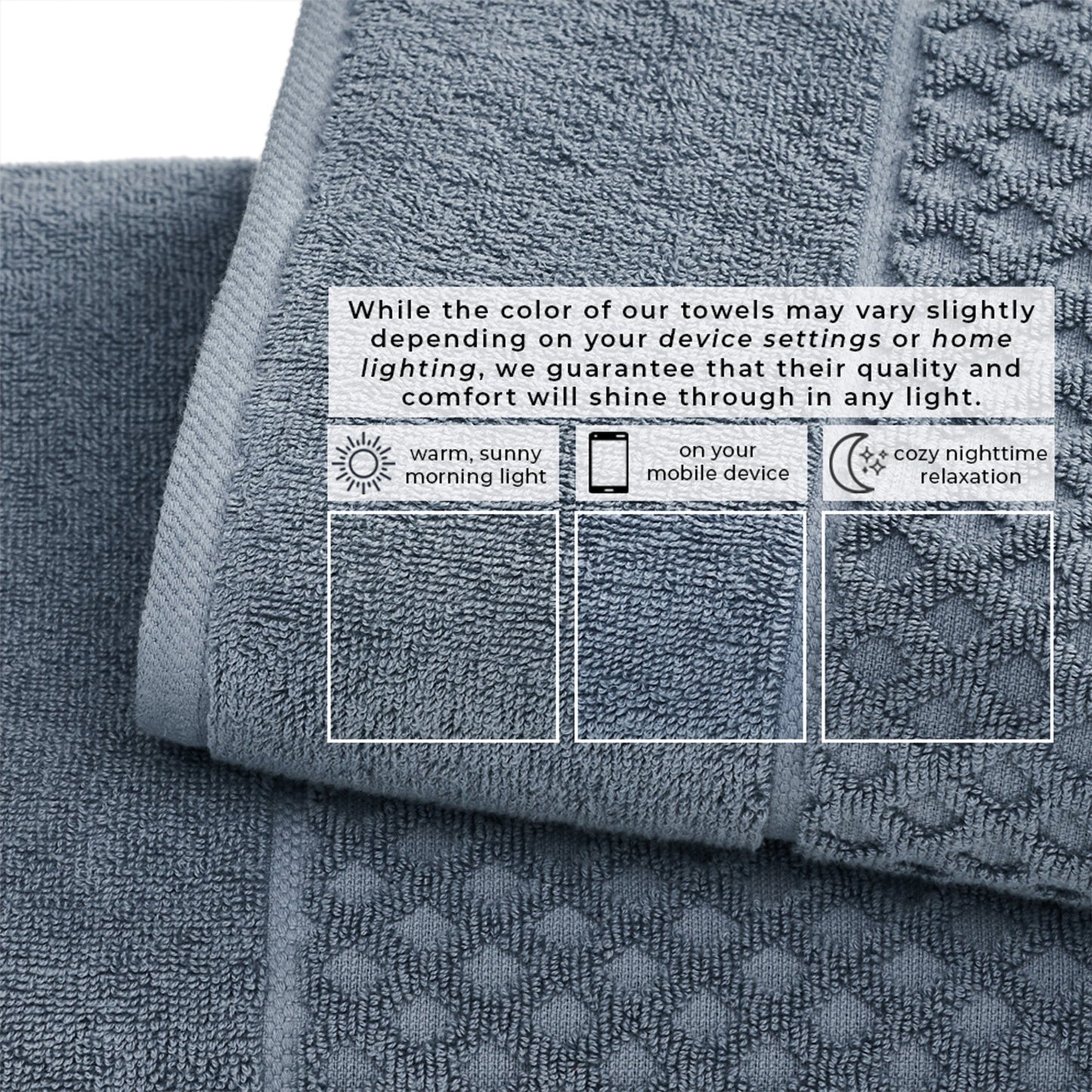 Cotton Diamond Waffle Weave Bath Towel Set Grayson Collection Low Twist Two Ply Towels For Everyday Luxury