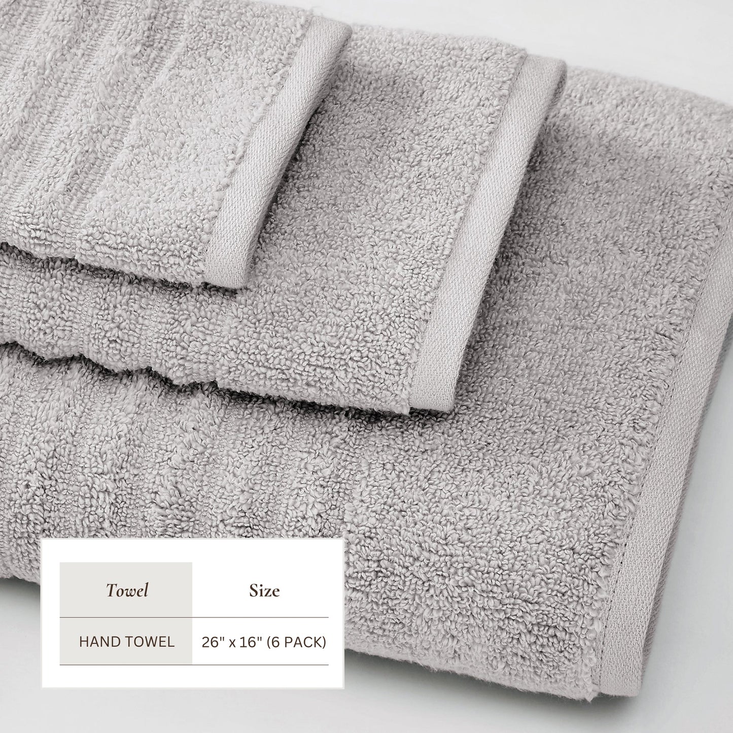 Karina Collection Luxury Cotton Bath Towels With Combed Cotton And Modern Ribbed Texture