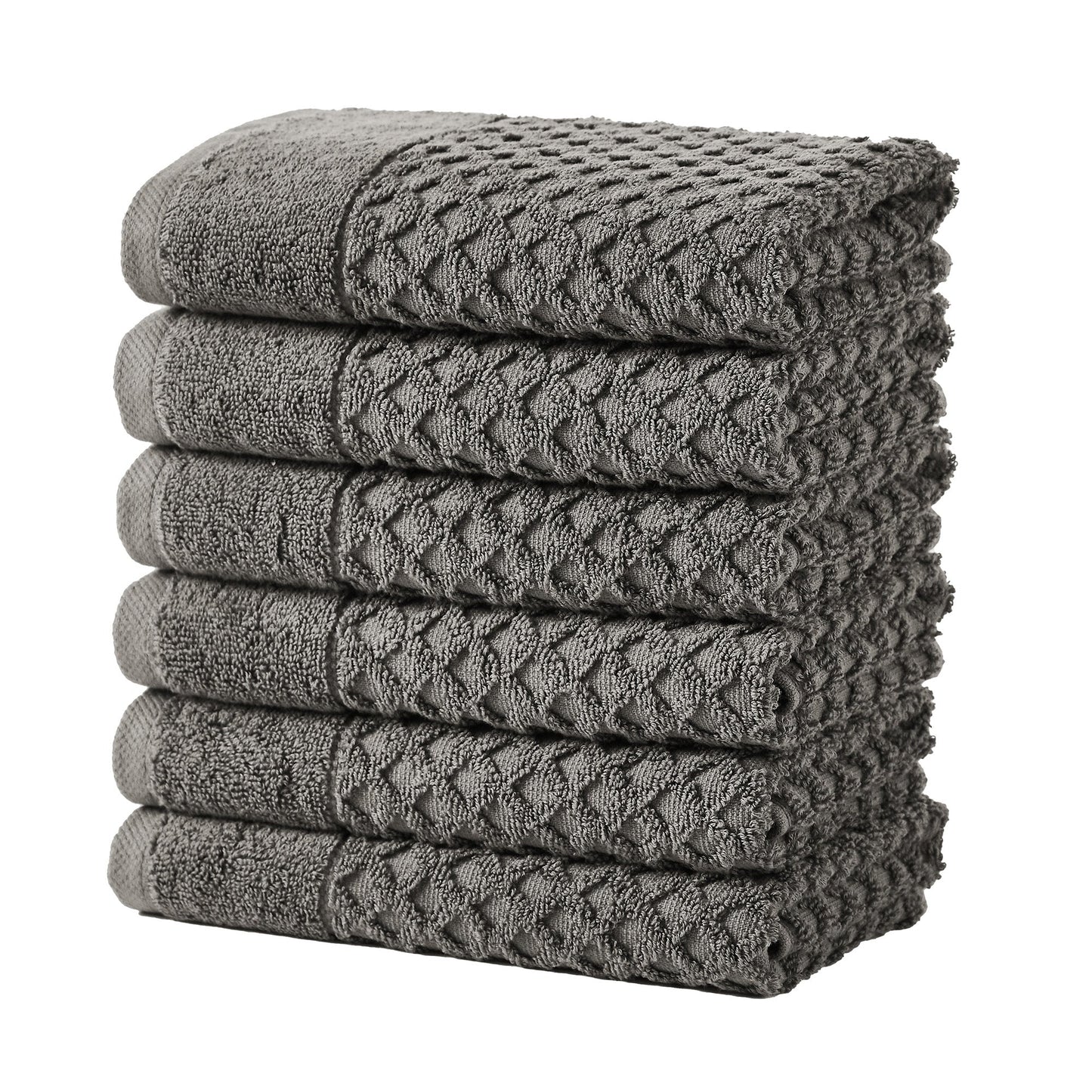 Cotton Diamond Waffle Weave Bath Towel Set Grayson Collection Low Twist Two Ply Towels For Everyday Luxury